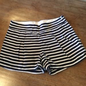 J. CREW Navy Striped Women’s Shorts Size 00 EUC